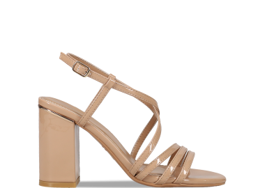 Μπεζ πέδιλο λουστρίνι - MIGATO - 