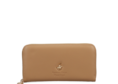 Μπεζ πορτοφόλι - BEVERLY HILLS POLO CLUB - 