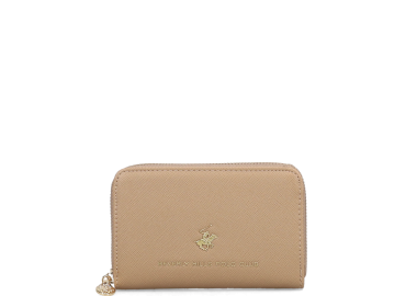 Μπεζ πορτοφόλι - BEVERLY HILLS POLO CLUB - 