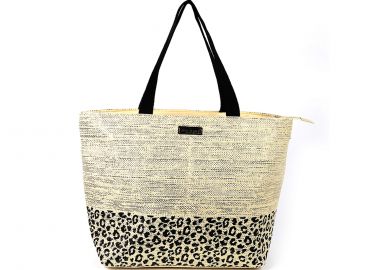 Μπεζ ψάθινη τσάντα ώμου - LES TROPEZIENNES - 