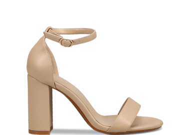 Μπεζ ψηλοτάκουνο πέδιλο - CAMILLE - 