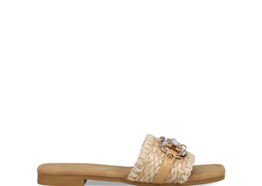 Μπεζ σανδάλι - MIGATO - 