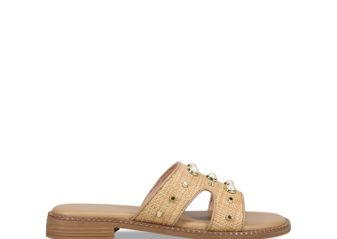 Μπεζ σανδάλι - MIGATO - 