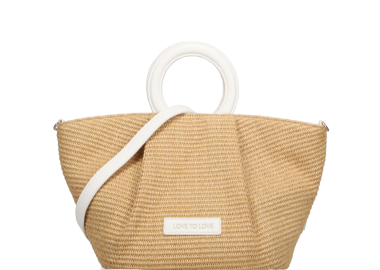 Μπεζ τσάντα χειρός - LOVE TO LOVE by GAI MATTIOLO - 