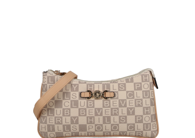 Μπεζ τσάντα χιαστί - BEVERLY HILLS POLO CLUB - 