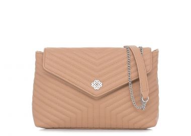 Μπεζ τσάντα με καπάκι - MIGATO - 