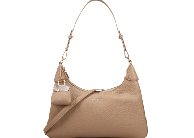 Μπεζ τσάντα ώμου - VENCI - 