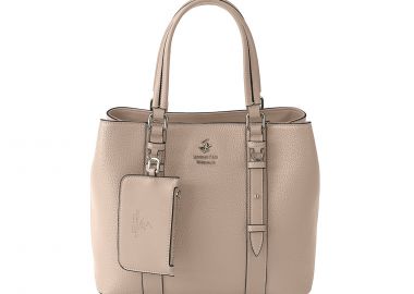 Μπεζ τσάντα ώμου - BEVERLY HILLS POLO CLUB - 