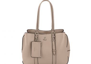 Μπεζ τσάντα ώμου - BEVERLY HILLS POLO CLUB - 