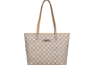 Μπεζ τσάντα ώμου - BEVERLY HILLS POLO CLUB - 