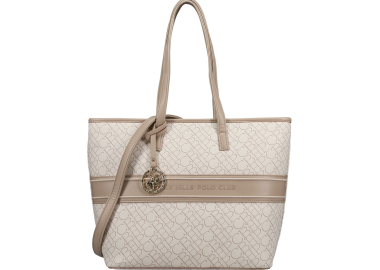 Μπεζ τσάντα ώμου - BEVERLY HILLS POLO CLUB - 