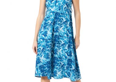 ΜΠΛΕ ΑΜΑΝΙΚΟ ΜΙΝΤΙ ΦΟΡΕΜΑ ΣΕ ΑΛΦΑ ΓΡΑΜΜΗ - Anna Raxevsky - 