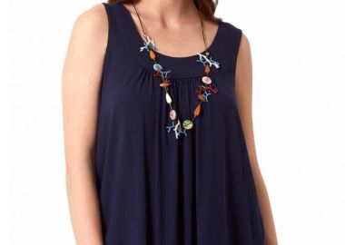 ΜΠΛΕ ΑΜΑΝΙΚΟ ΤΟΠ ΜΕ ΣΟΥΡΑ - Anna Raxevsky - 