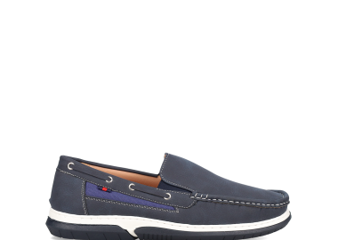 Μπλε ανδρικό boat shoe - MIGATO - 