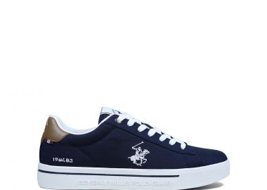 Μπλε ανδρικό sneaker - BEVERLY HILLS POLO CLUB - 