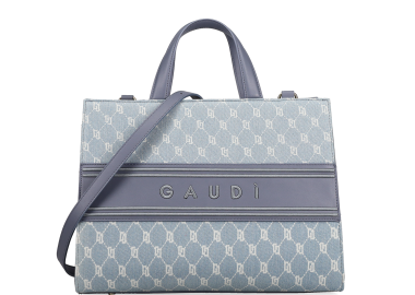 Μπλε denim τσάντα χειρός - GAUDI - 