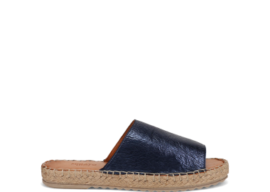 Μπλέ δερμάτινη εσπαντρίγια - MIGATO - 