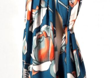 ΜΠΛΕ ΦΛΟΡΑΛ ΚΑΣΚΟΛ ΜΕ ΚΑΣΜΙΡΕΝΙΑ ΥΦΗ - Anna Raxevsky - 