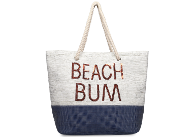 Μπλε-λευκή τσάντα θαλάσσης - MIGATO - 