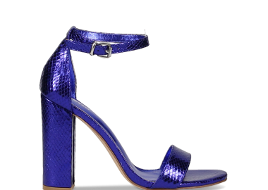 Μπλε μεταλλιζέ πέδιλο - MIGATO - 