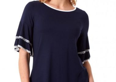 ΜΠΛΕ ΜΠΛΟΥΖΑ ΜΕ ΒΟΛΑΝ ΚΑΙ ΔΑΝΤΕΛΑ - Anna Raxevsky - 