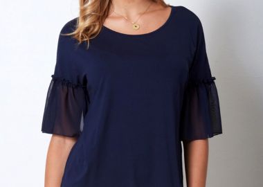 ΜΠΛΕ ΜΠΛΟΥΖΑ ΜΕ ΒΟΛΑΝ ΜΑΝΙΚΙΑ - Anna Raxevsky - 