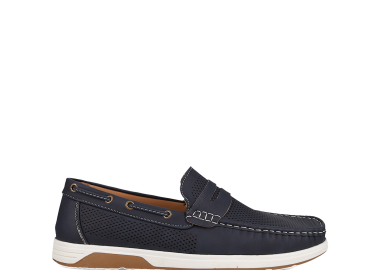 Μπλε σκούρο ανδρικό loafer - MIGATO - 