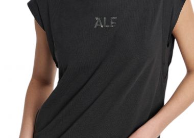 Μπλούζα Αμάνικη Ale Με Λογότυπο Από Στρας 81039233-ALMOST BLACK Γυναικείο - Ale - 