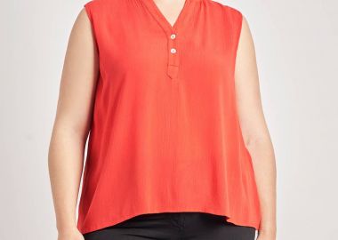 Μπλούζα αμάνικη βισκόζη γκοφρέ -  - 