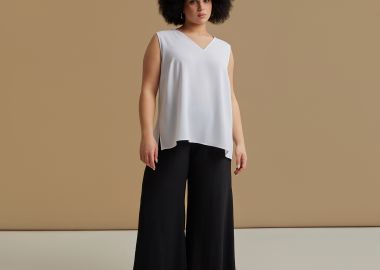 Μπλούζα αμάνικη κρεπ airwashed - MAT FASHION - 