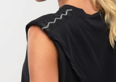 Μπλούζα Αμάνικη με Βάτες & Στρας Kellys -  - 