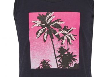 Μπλούζα Αμάνικη Mexx Palm Print ZN2152013G-Navy Κορίτσι - Mexx - 