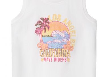 Μπλούζα Αμάνικη Name It Nkfveen 13230102-Bright White-California Κορίτσι - Name It - 