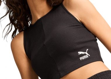 Μπλούζα Αμάνικη Puma Classics Ribbed Crop Top 626625-01 Γυναικείο - Puma - 
