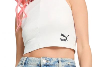 Μπλούζα Αμάνικη Puma Classics Ribbed Crop Top 626625-02 Γυναικείο - Puma - 
