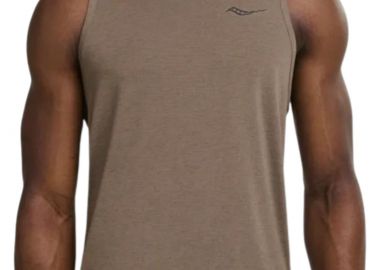 Μπλούζα Αμάνικη Saucony Stopwatch Singlet SAM800375-PEWH Ανδρικό - Saucony - 
