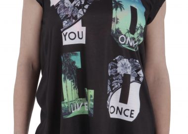 Μπλούζα Αμάνικη Silvian Heach Seran CVP15099TSFE-NERO Γυναικείο - Silvian Heach - 