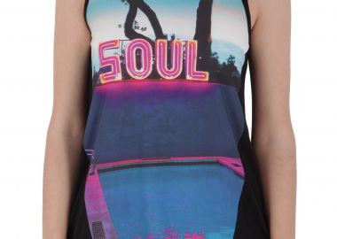 Μπλούζα Αμάνικη Silvian Heach Singlet Inahen RNP15085CNFX-NERO Γυναικείο - Silvian Heach - 