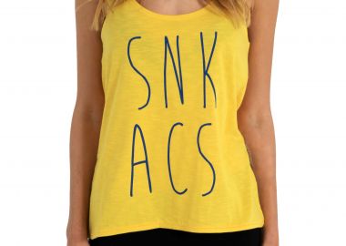 Μπλούζα Αμάνικη Sneak Aces SNK Handwritten 4031-405-yellow Γυναικείο - Sneak Aces - 