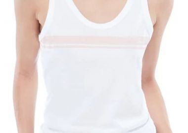 Μπλούζα Αμάνικη Vans Script Stripe VN0A3IPJWHT1-WHITE Γυναικείο - Vans - 