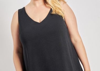 Μπλούζα αμάνικη washed ανάγλυφο -  - 