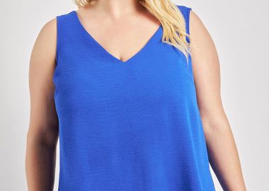 Μπλούζα αμάνικη washed ανάγλυφο -  - 