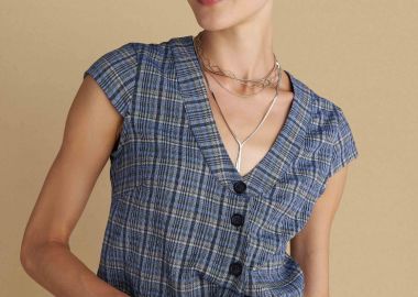 Μπλούζα ασύμμετρη με κουμπιά - 5206179030113 -  - 