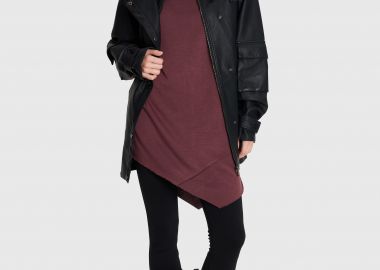 Μπλούζα ασύμμετρη μονόχρωμη - 5206179036757 -  - 