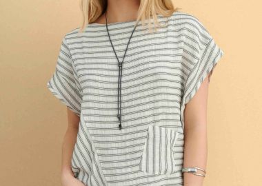 Μπλούζα ασύμμετρη ριγέ - 5206179115742 -  - 