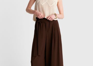 Μπλούζα boho πλεκτή αμάνικη - 5206179087261 -  - 