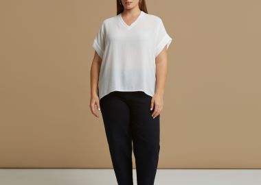 Μπλούζα essential με V-λαιμόκοψη - MAT FASHION - 