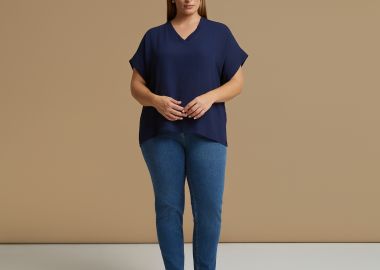 Μπλούζα essential με V-λαιμόκοψη - MAT FASHION - 