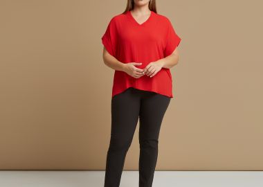 Μπλούζα essential με V-λαιμόκοψη - MAT FASHION - 