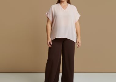 Μπλούζα essential με V-λαιμόκοψη - MAT FASHION - 